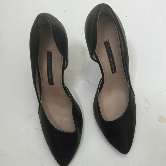 FRENCH‎ CONNECTION MABEL D’ORSAY LEATHER SHOES SIZE 41 - Picture 1 of 10